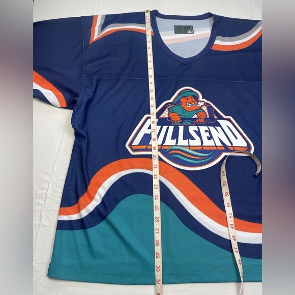 New York Islanders Fisherman Nelk Boys Full Send Hockey Jersey Men’s Sz L NWOT - Picture 6 of 10